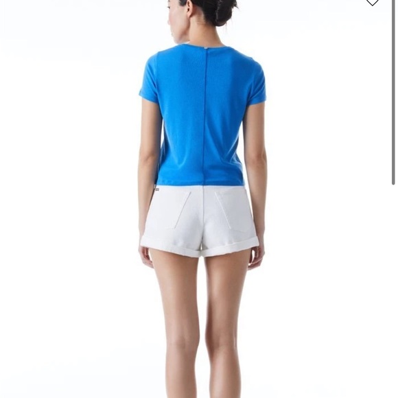 Alice and Olivia Classic Cropped Tee - Picture 2 of 5